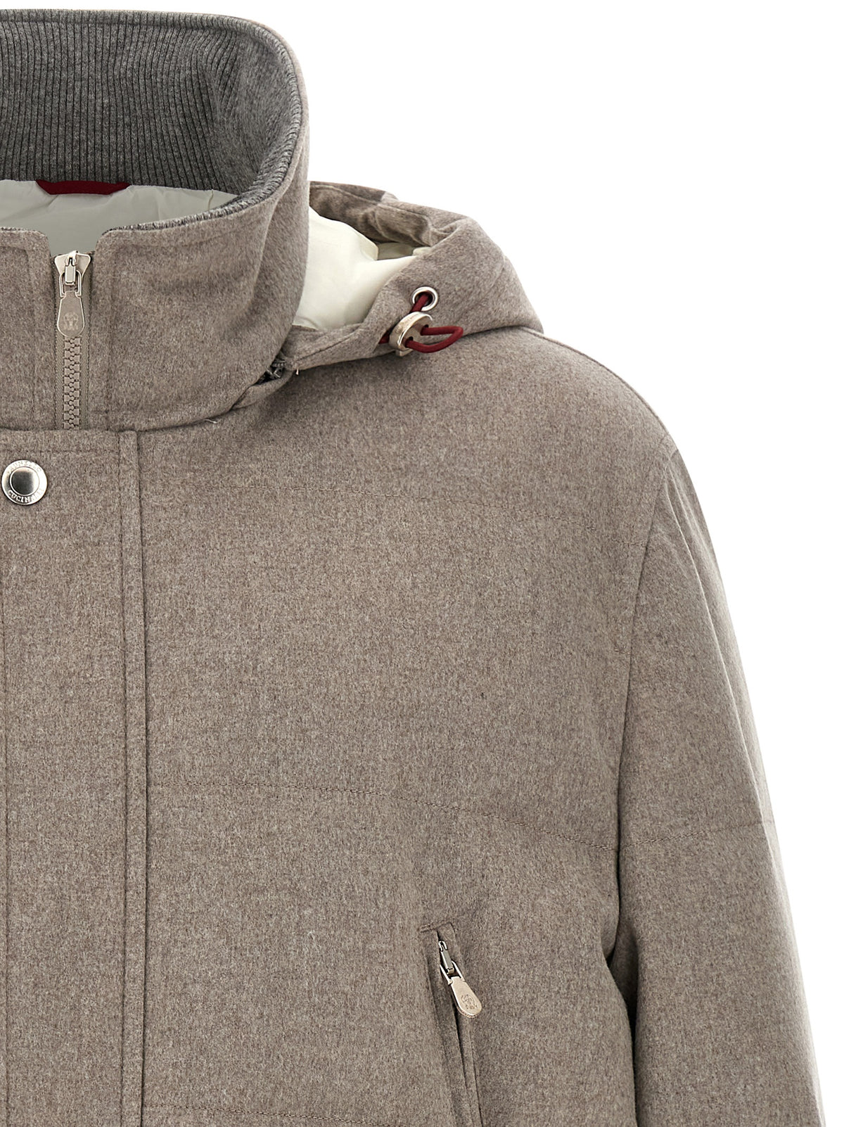 Brunello Cucinelli Beige Wool Parka