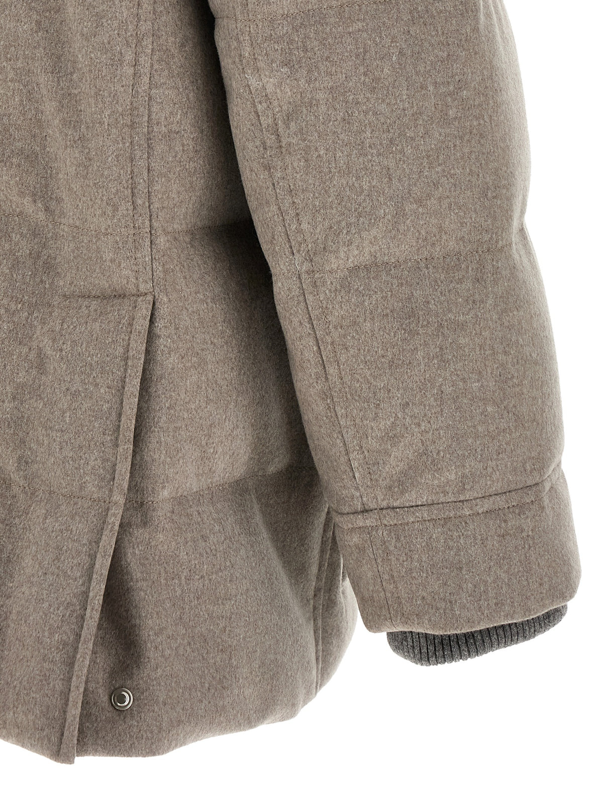 Brunello Cucinelli Beige Wool Parka