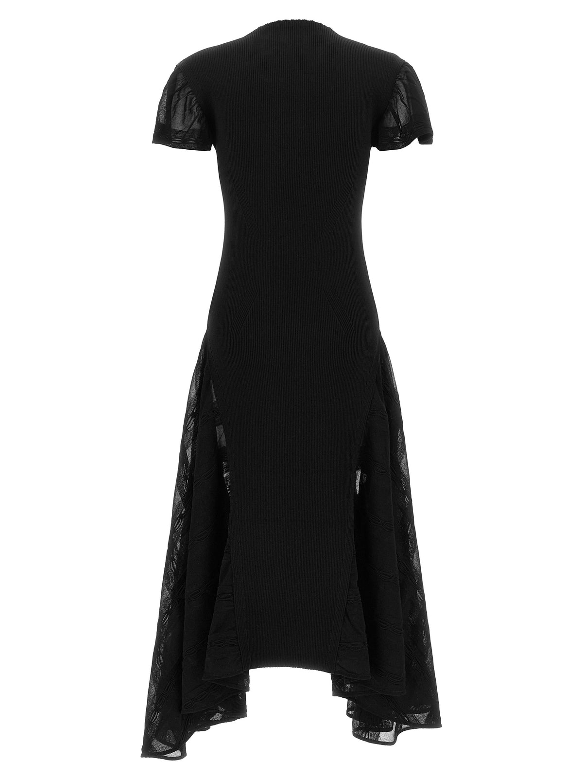Lanvin Black Silk Midi Dress
