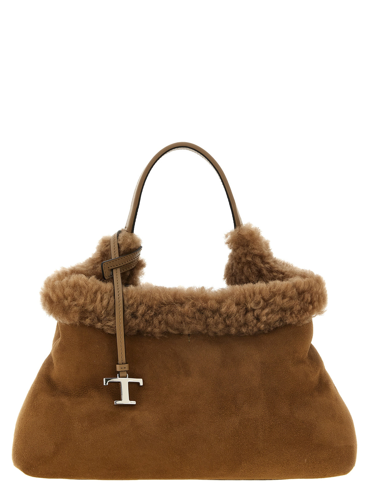 Tod's Brown Merino Wool Handbag