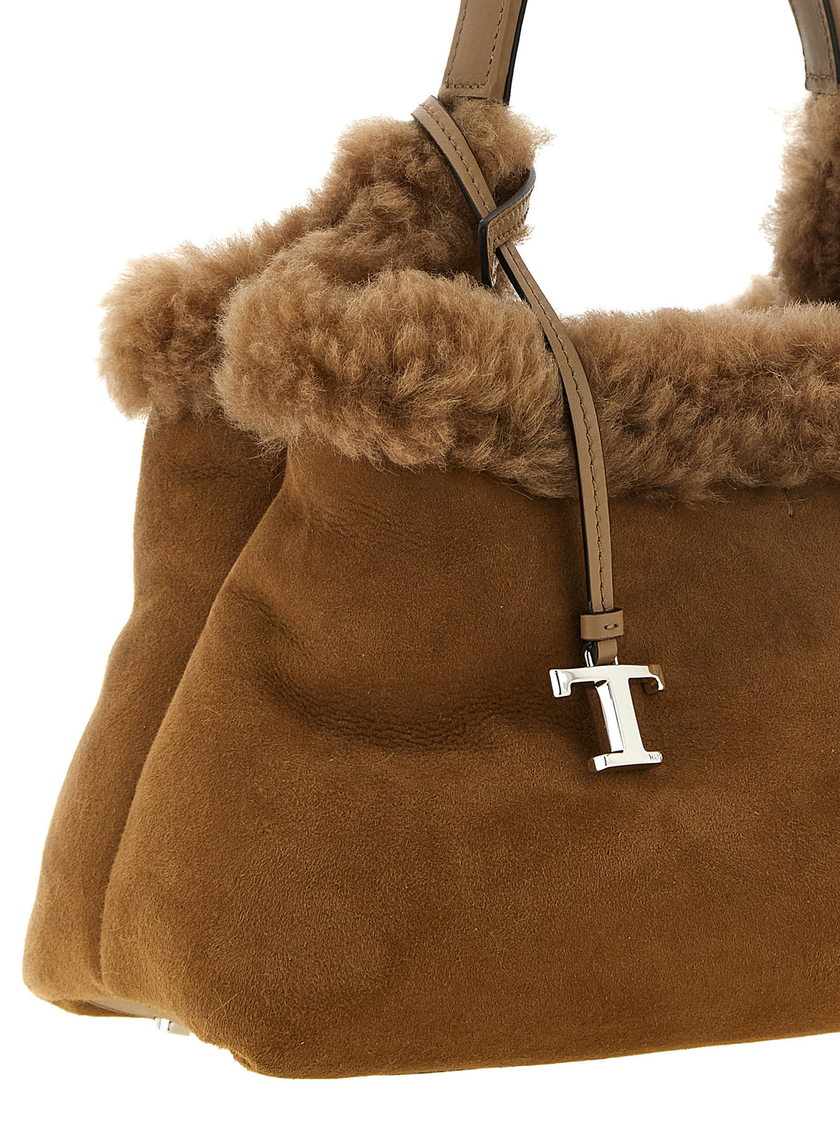 Tod's Brown Merino Wool Handbag