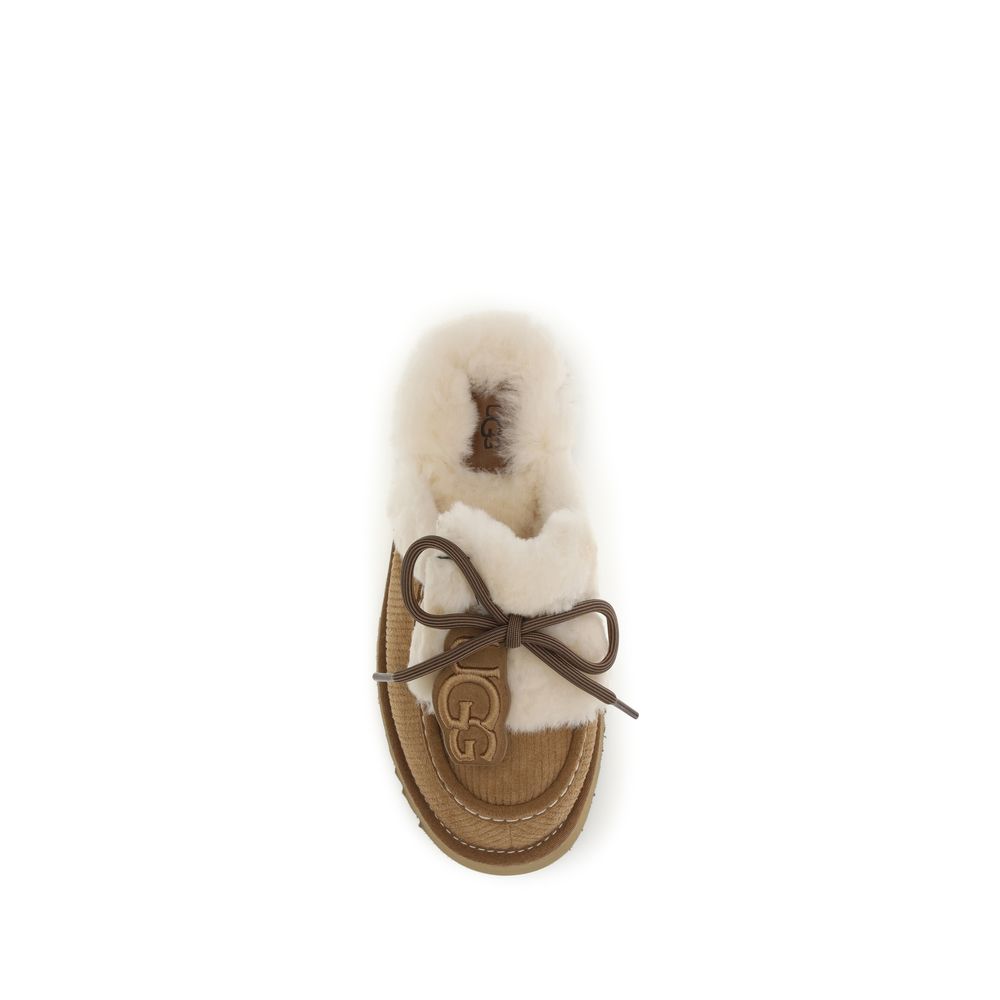UGG Brown Suede Leather Slippers