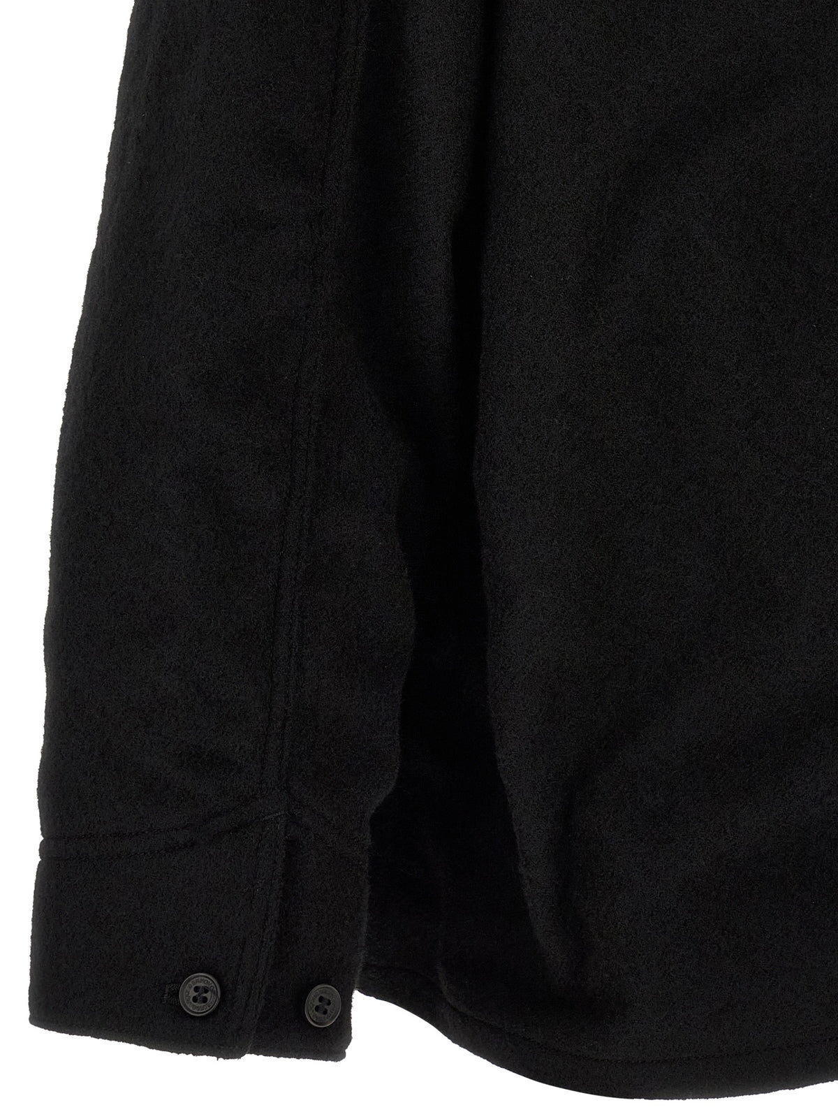 Comme Des Garçons Black Wool Full-Length Jacket