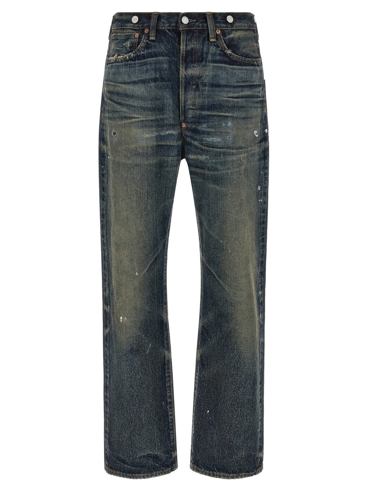 Junya Watanabe Blue Cotton Straight-Leg Jeans