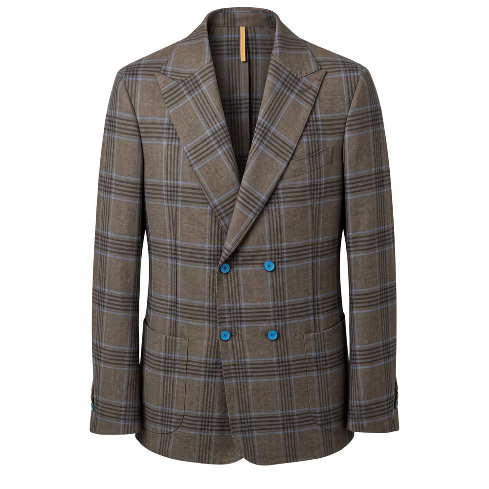 Roberto Pepe Luxury Brown Cotton Men Jacket