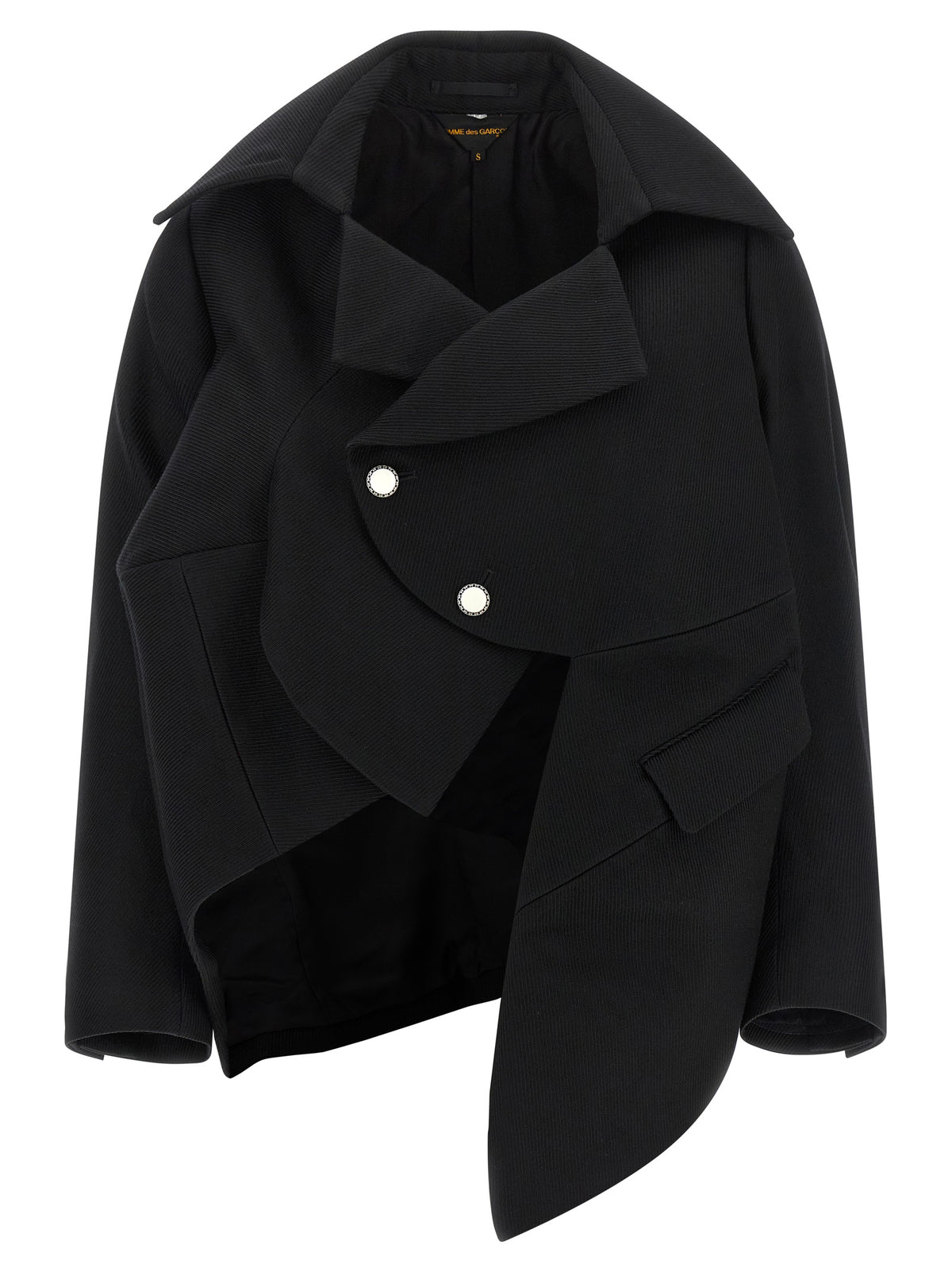 Comme Des Garçons Black Wool Blazer