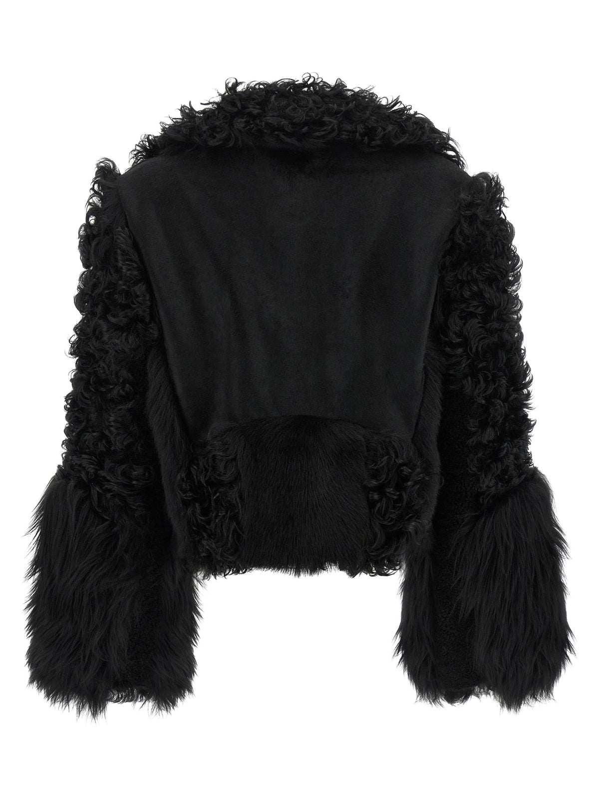Fendi Black Lamb Leather Biker Jacket