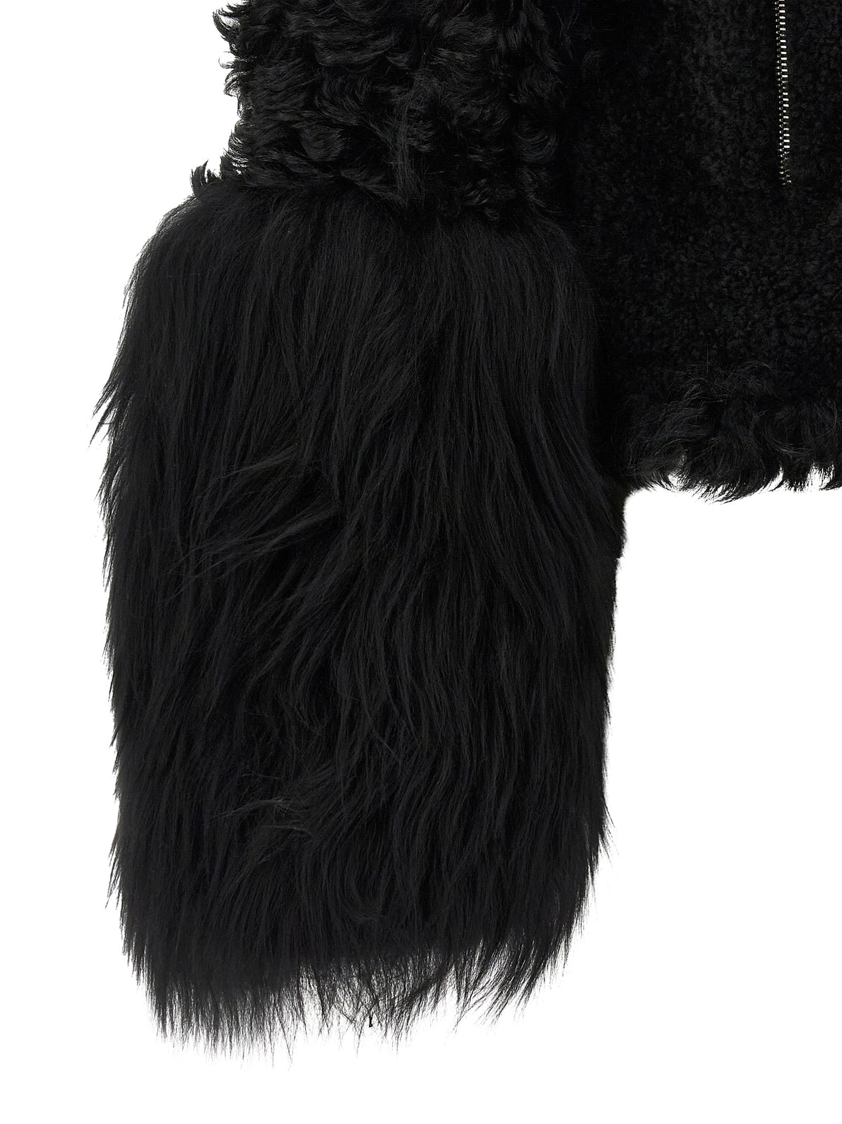 Fendi Black Lamb Leather Biker Jacket
