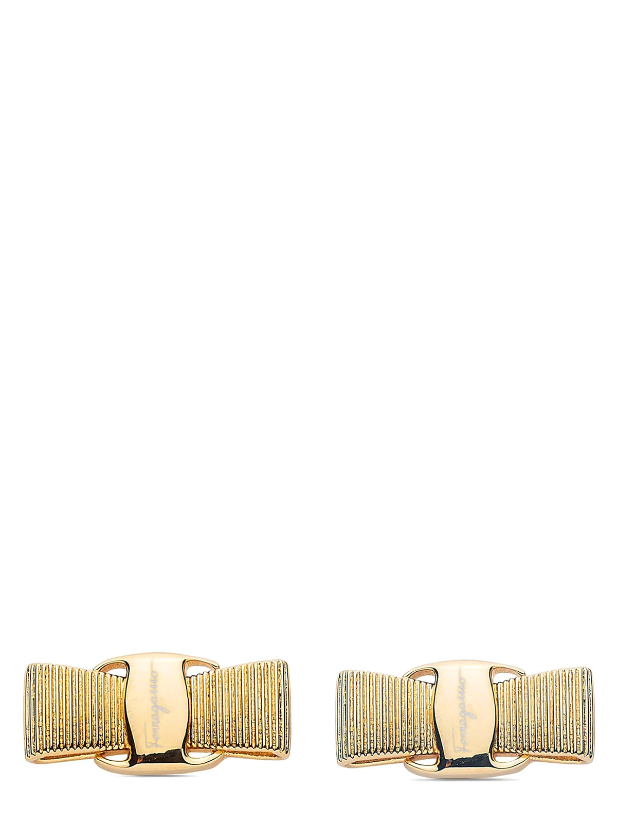 Ferragamo Gold Brass Earrings