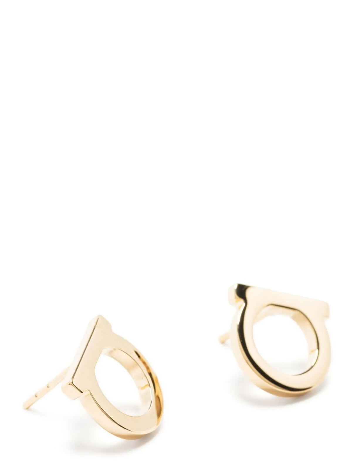 Ferragamo Gold Brass Earrings