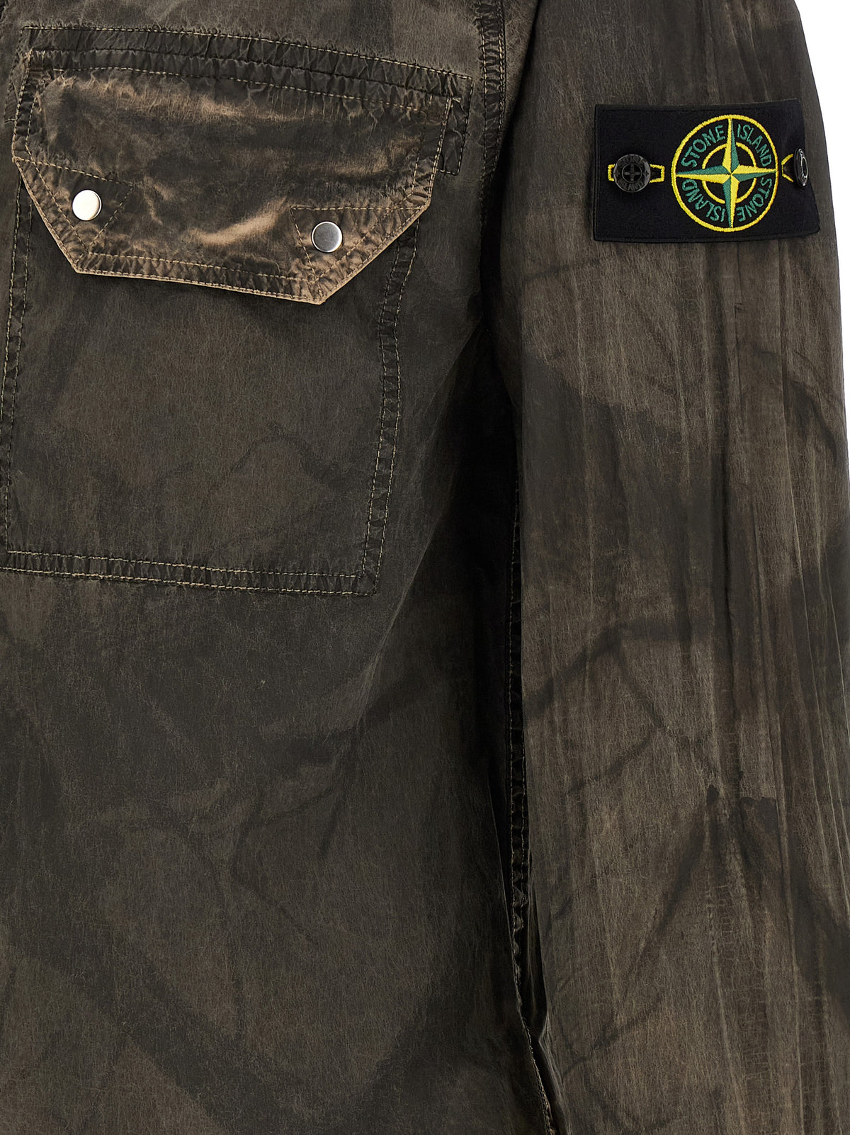 Stone Island Brown Polyamide Blouse