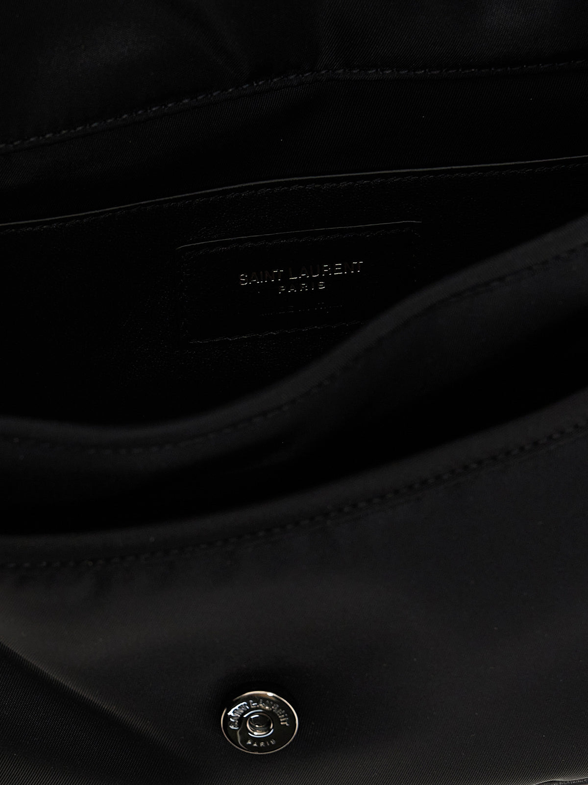Saint Laurent Black Polyamide Crossbody Bag