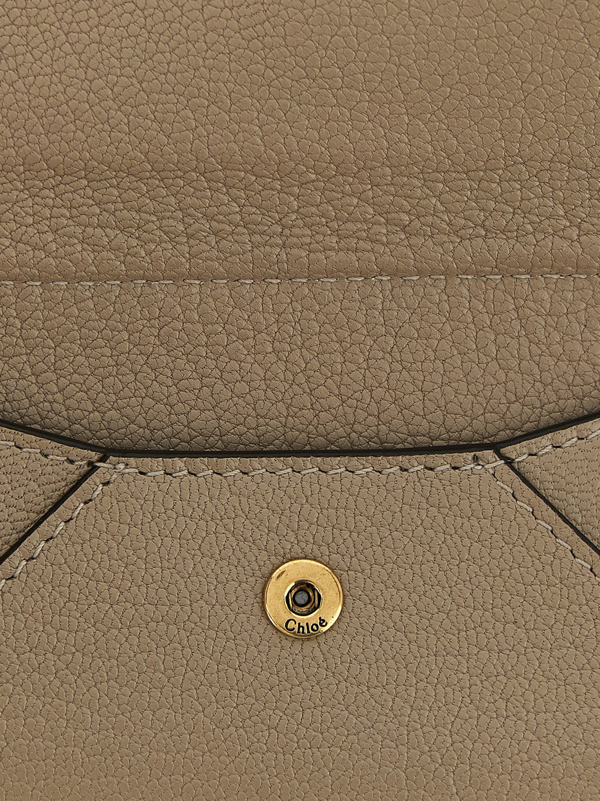 Chloé Beige Goatskin Cardholder