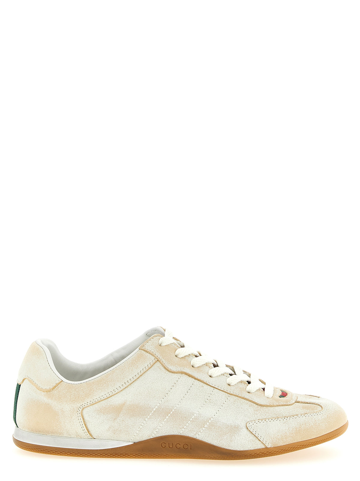 Gucci Beige Calfskin Low Top Sneakers