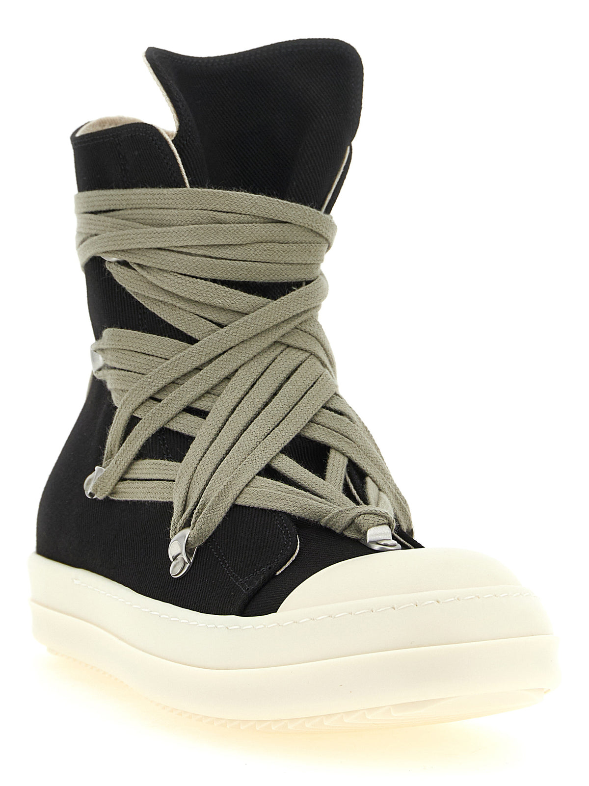 DRKSHDW Black Cotton Athletic Sneakers