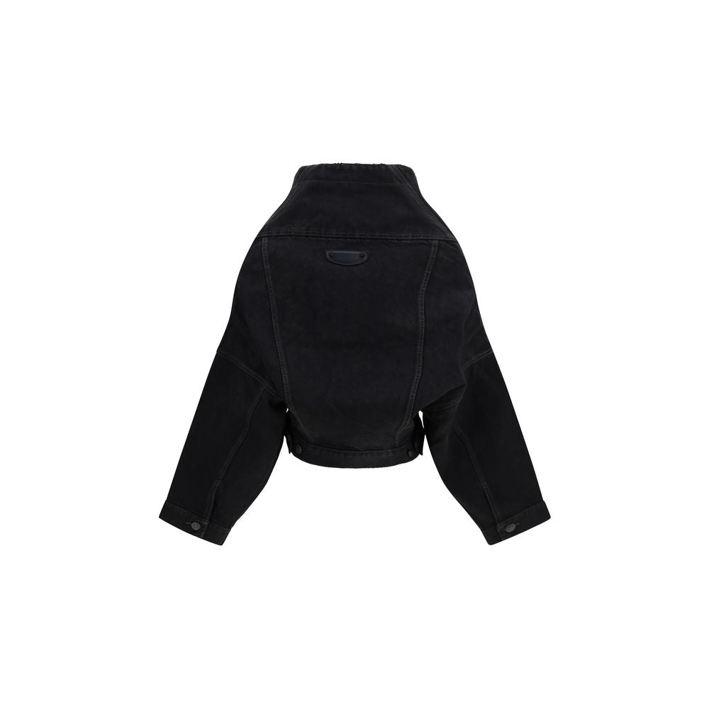 Balenciaga Black Cotton Denim Jacket