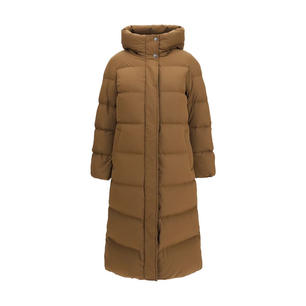 Woolrich Brown Polyamide Full-Length Jacket