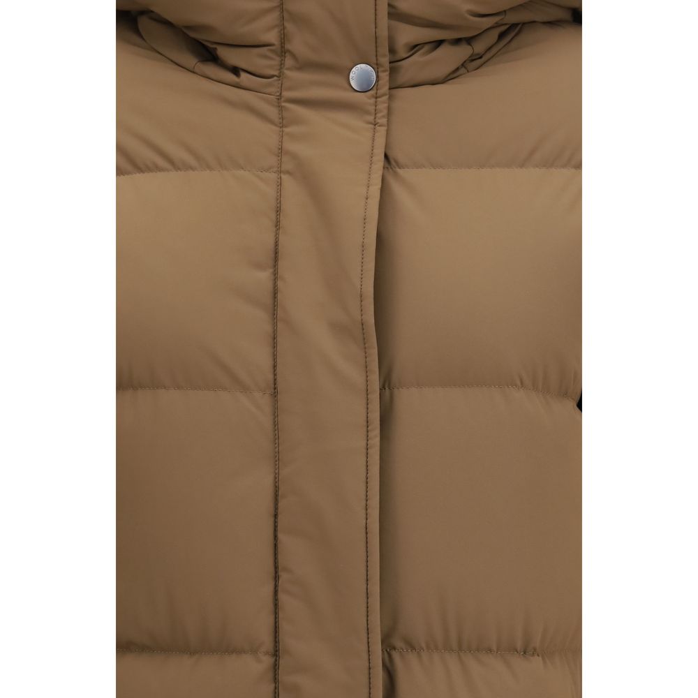 Woolrich Brown Polyamide Full-Length Jacket