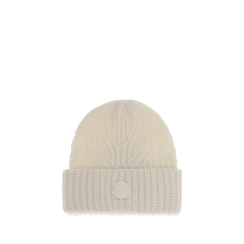 Moncler Beige Wool Oves Aries Beanie