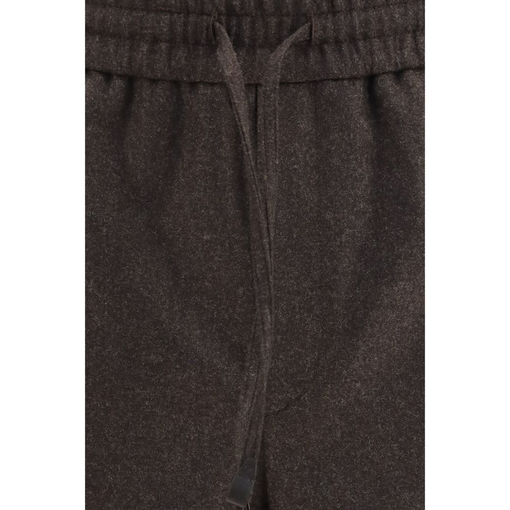 Brioni Brown Wool Oves Aries Casual Pants