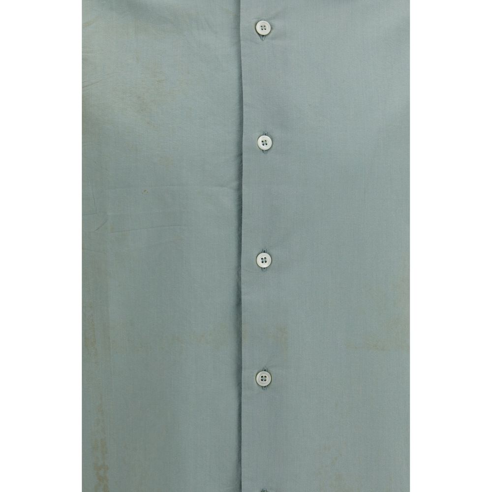 Prada Bicolor Cotton Dress Shirt