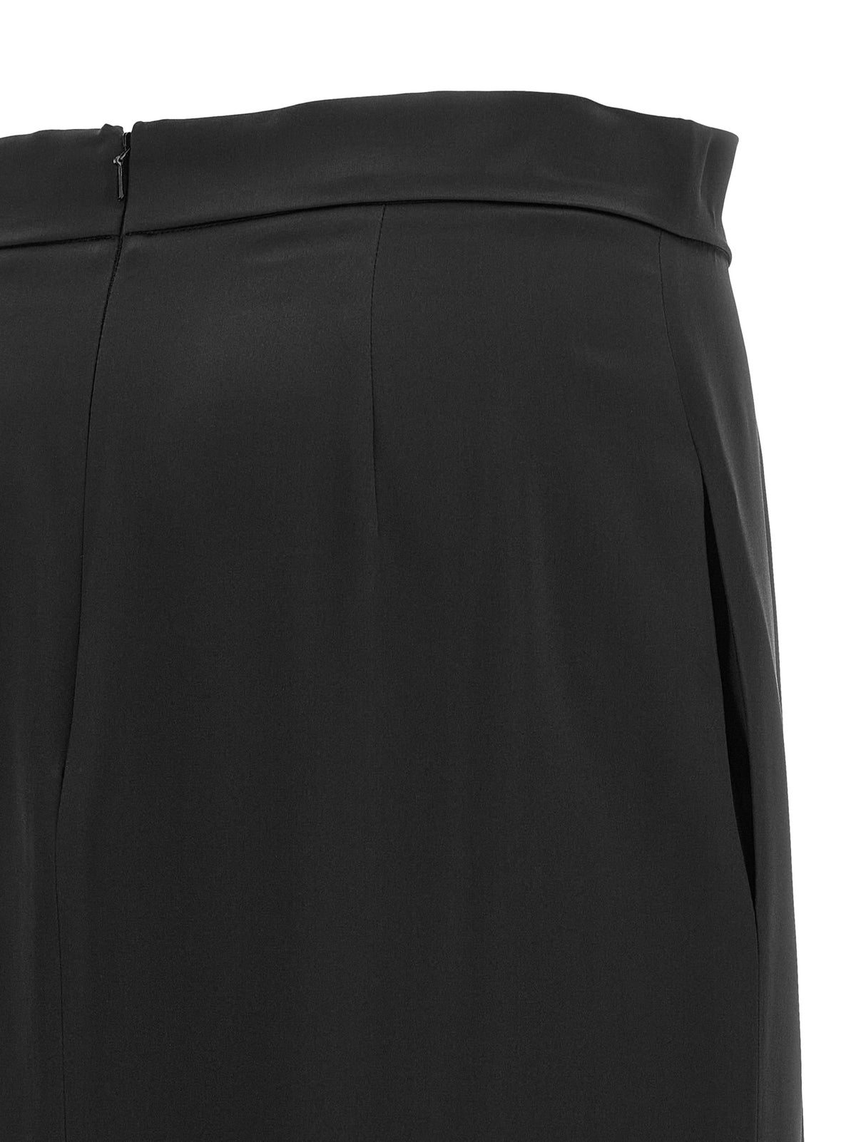 Max Mara Black Silk Mini Skirt
