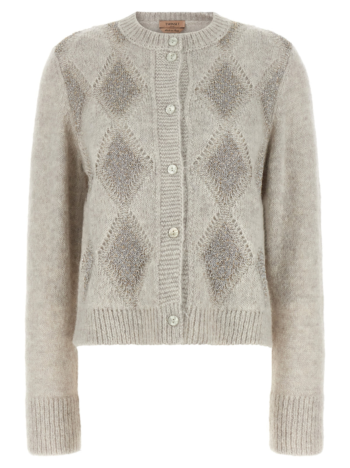 Twinset Gray Polyamide Cardigan