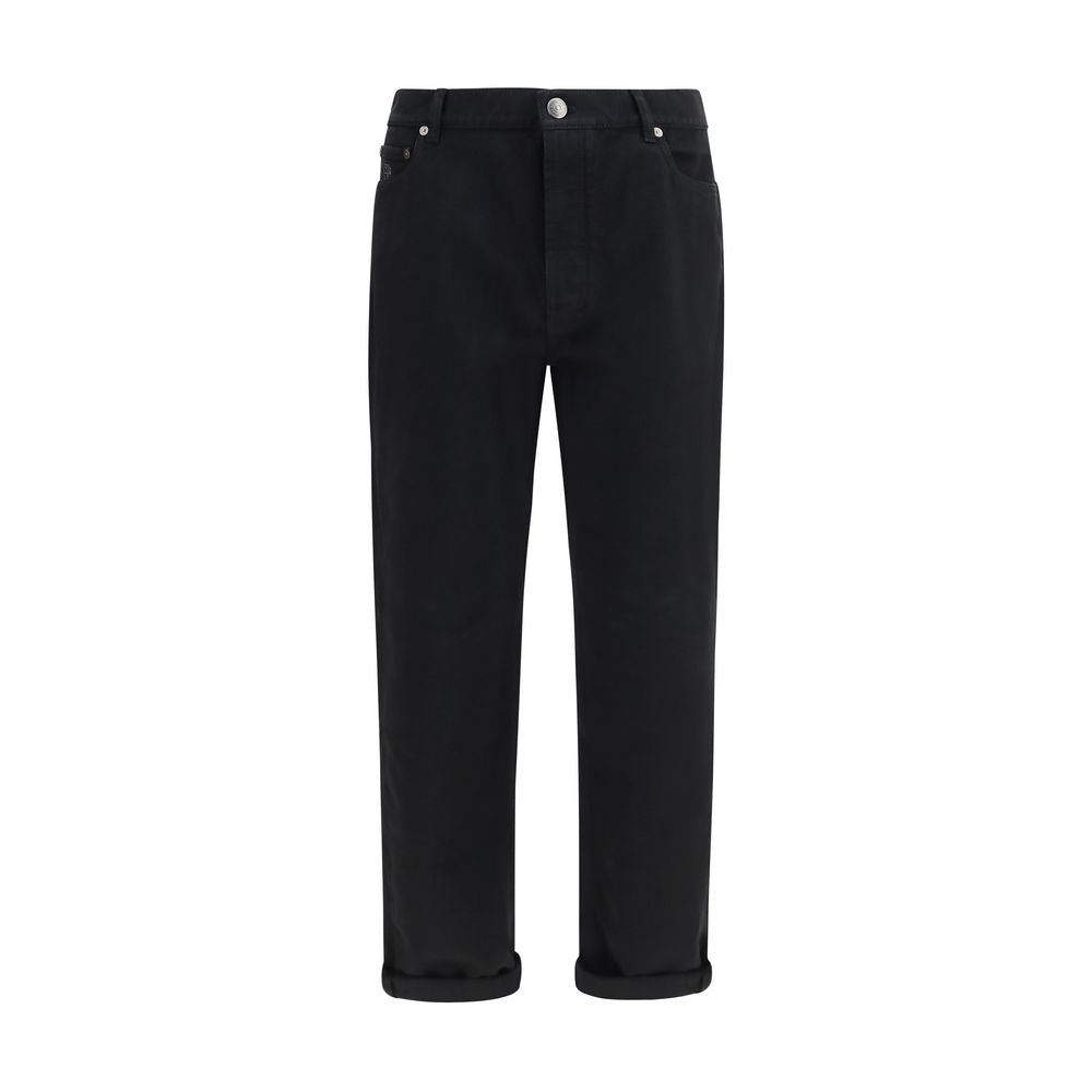 Brunello Cucinelli Black Cotton Jeans Denim