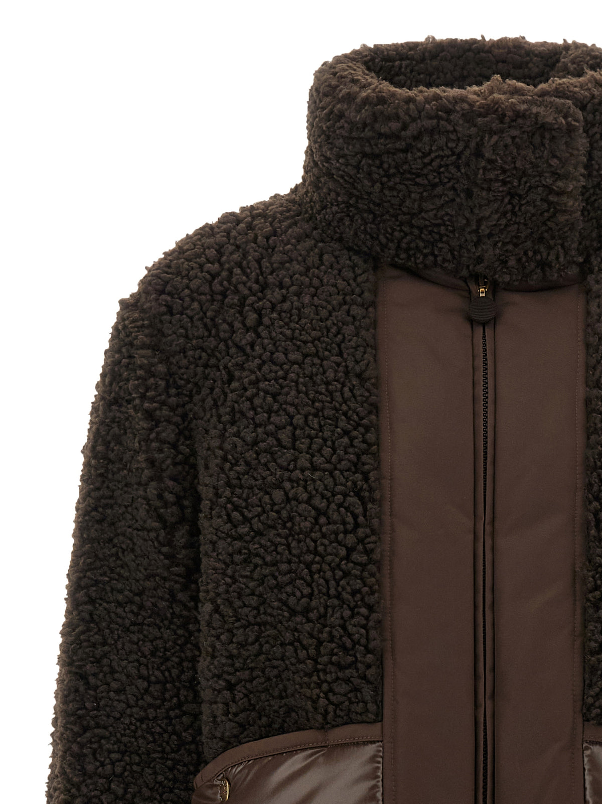 Moncler Brown Polyester Full-Length Jacket