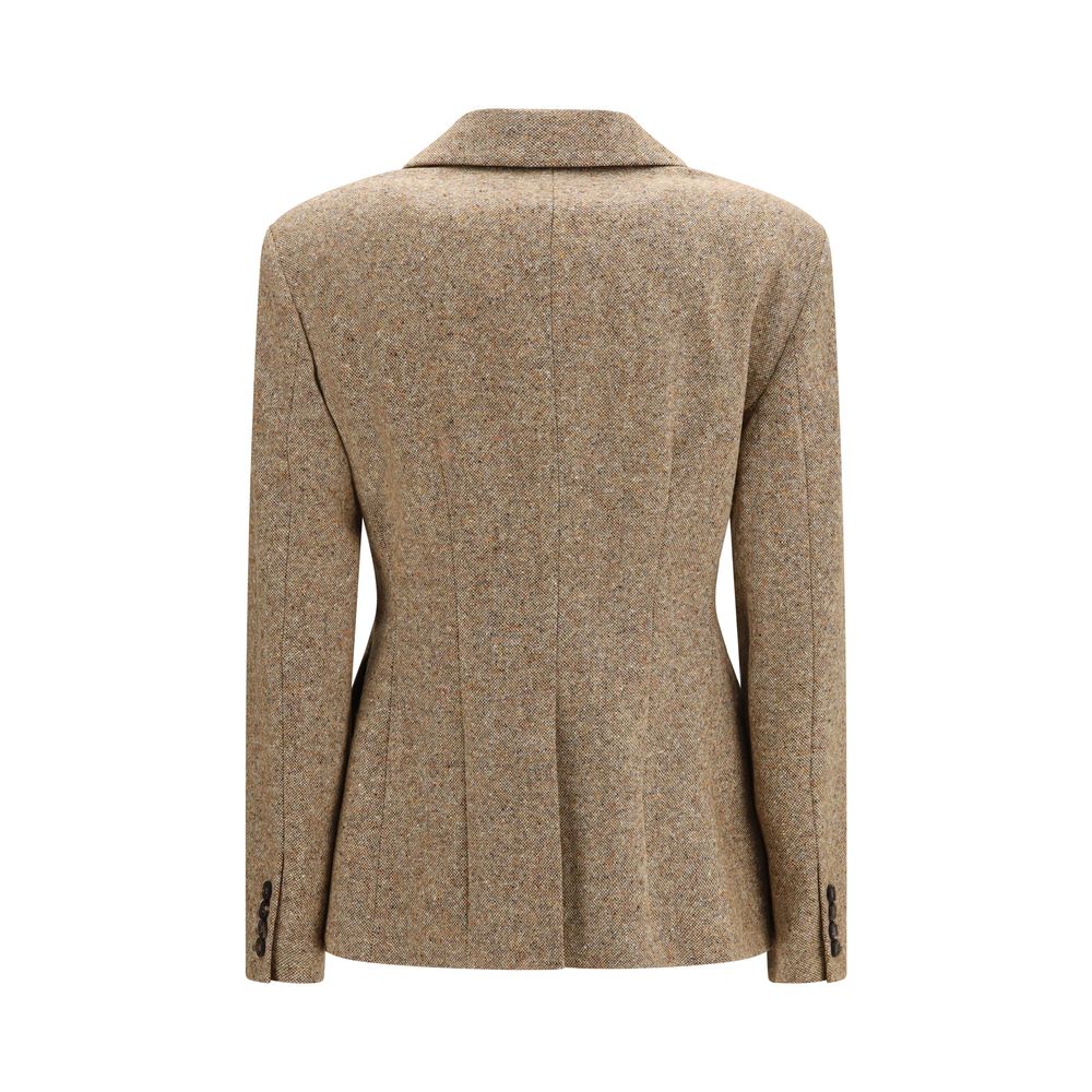 Brunello Cucinelli Beige Wool Oves Aries Full-Length Jacket