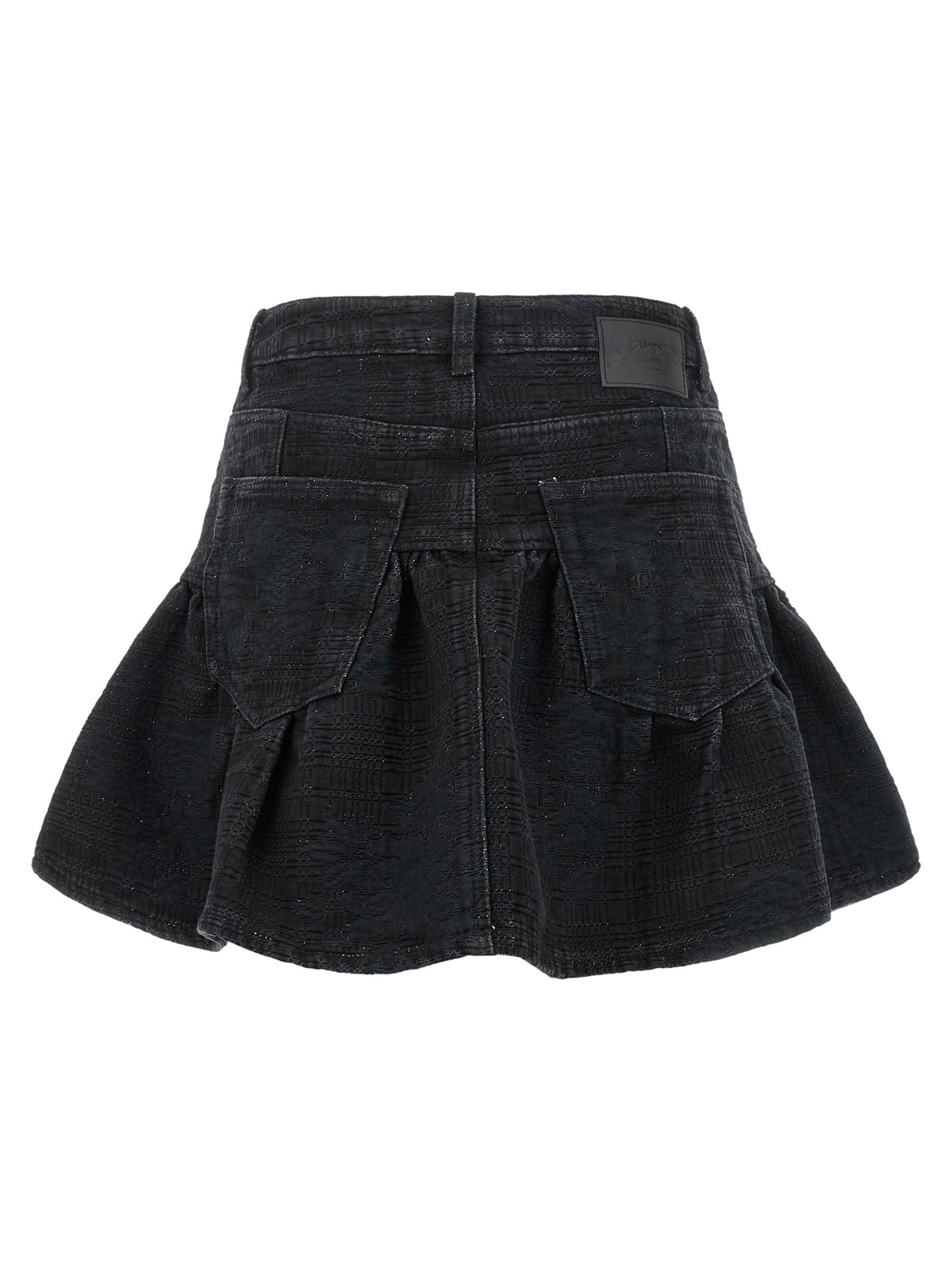 Ganni Black Cotton Long Skirt