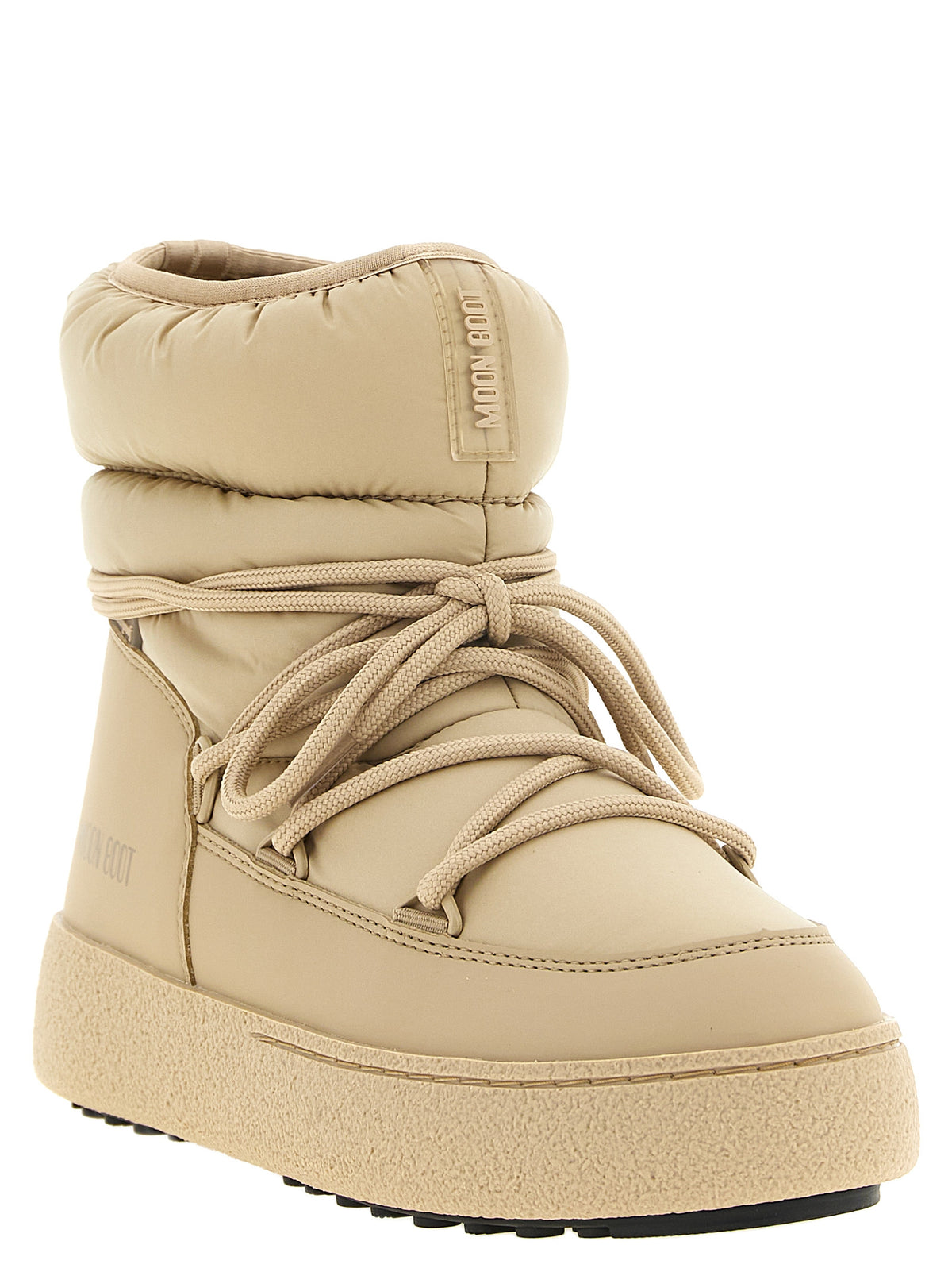 Moon Boot Beige Polyamide Flat Boots
