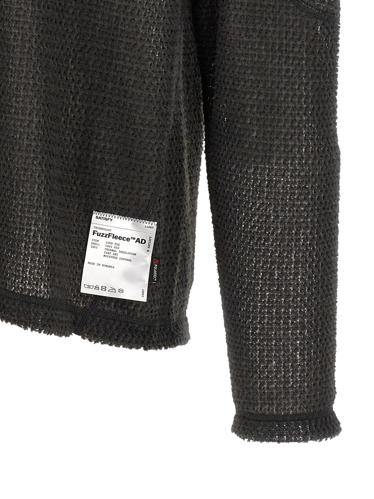 SATISFY Gray Polyester Cardigan