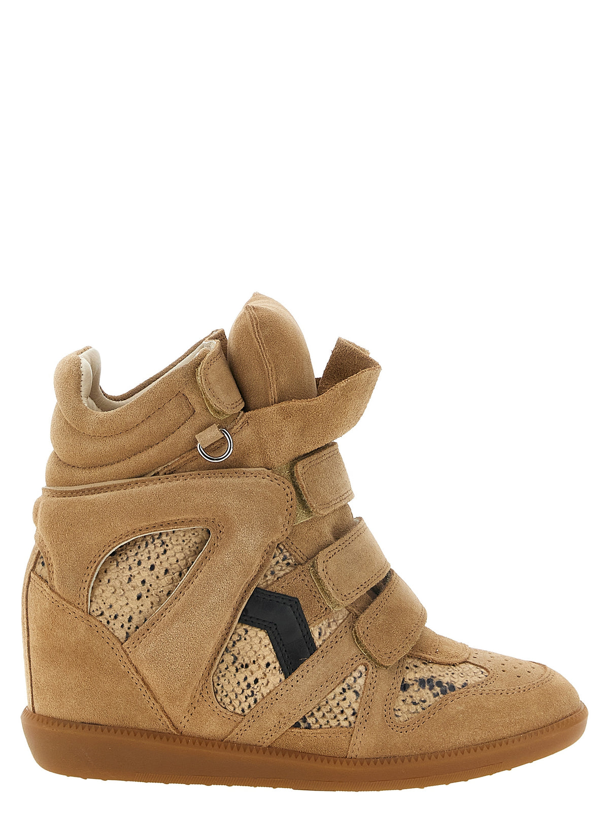Isabel Marant Beige Cowhide Wedge Sandals