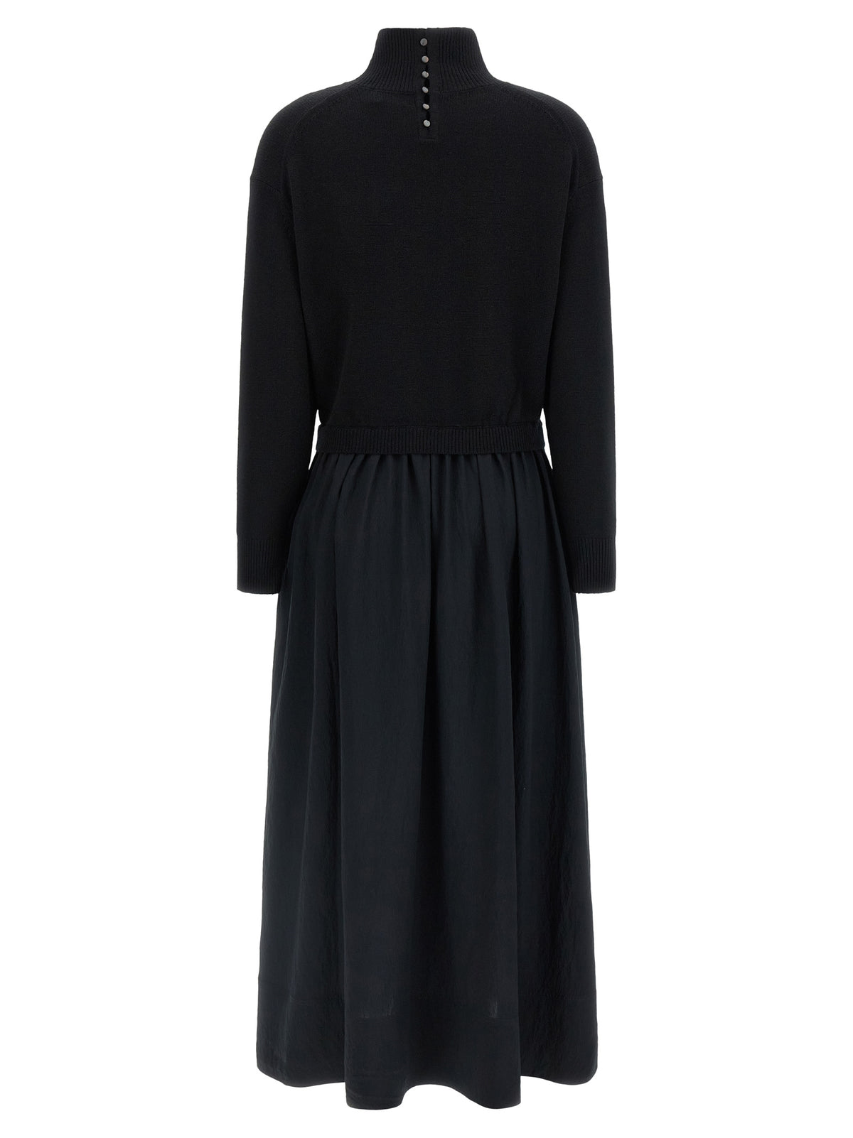 Polo Ralph Lauren Black Wool Long Dress