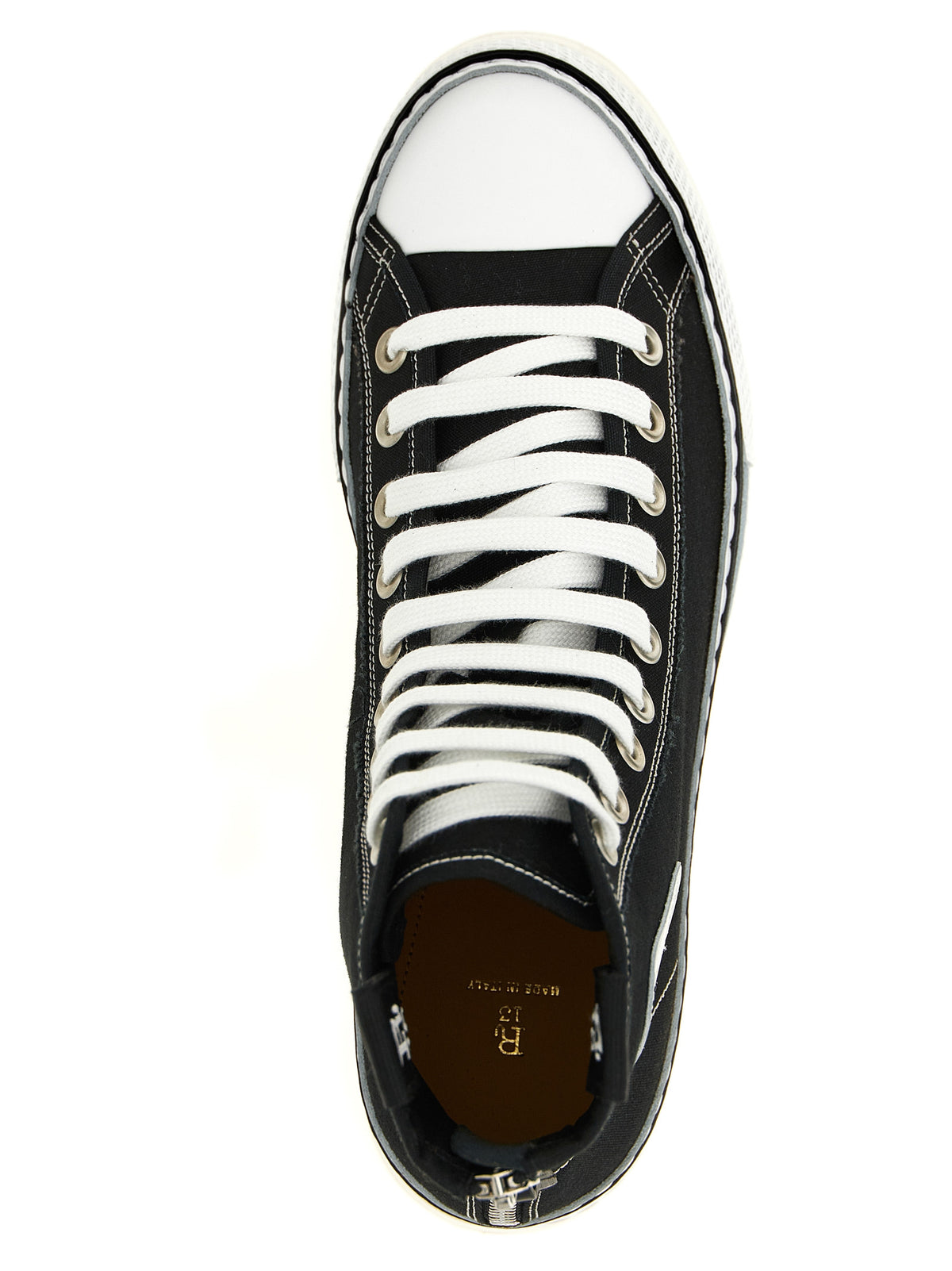 R13 Bicolor Calfskin Platform Sneakers