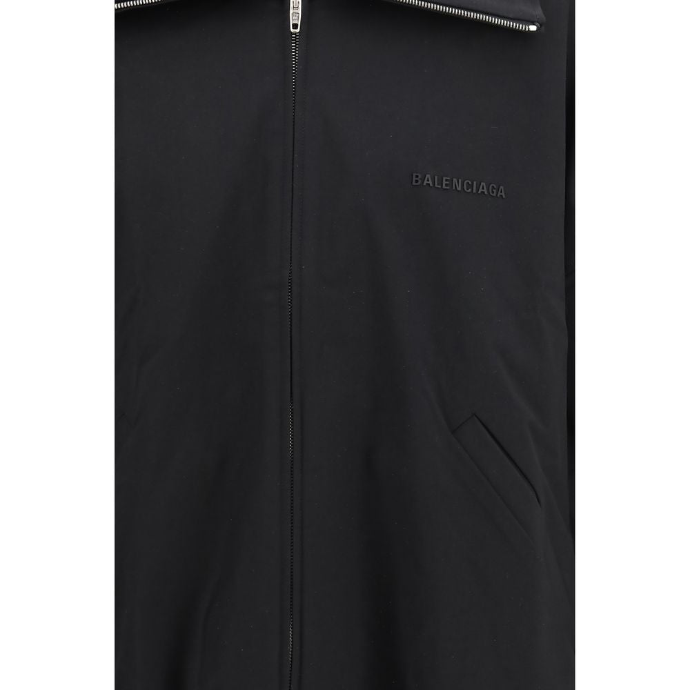 Balenciaga Black Cotton Full-Length Jacket