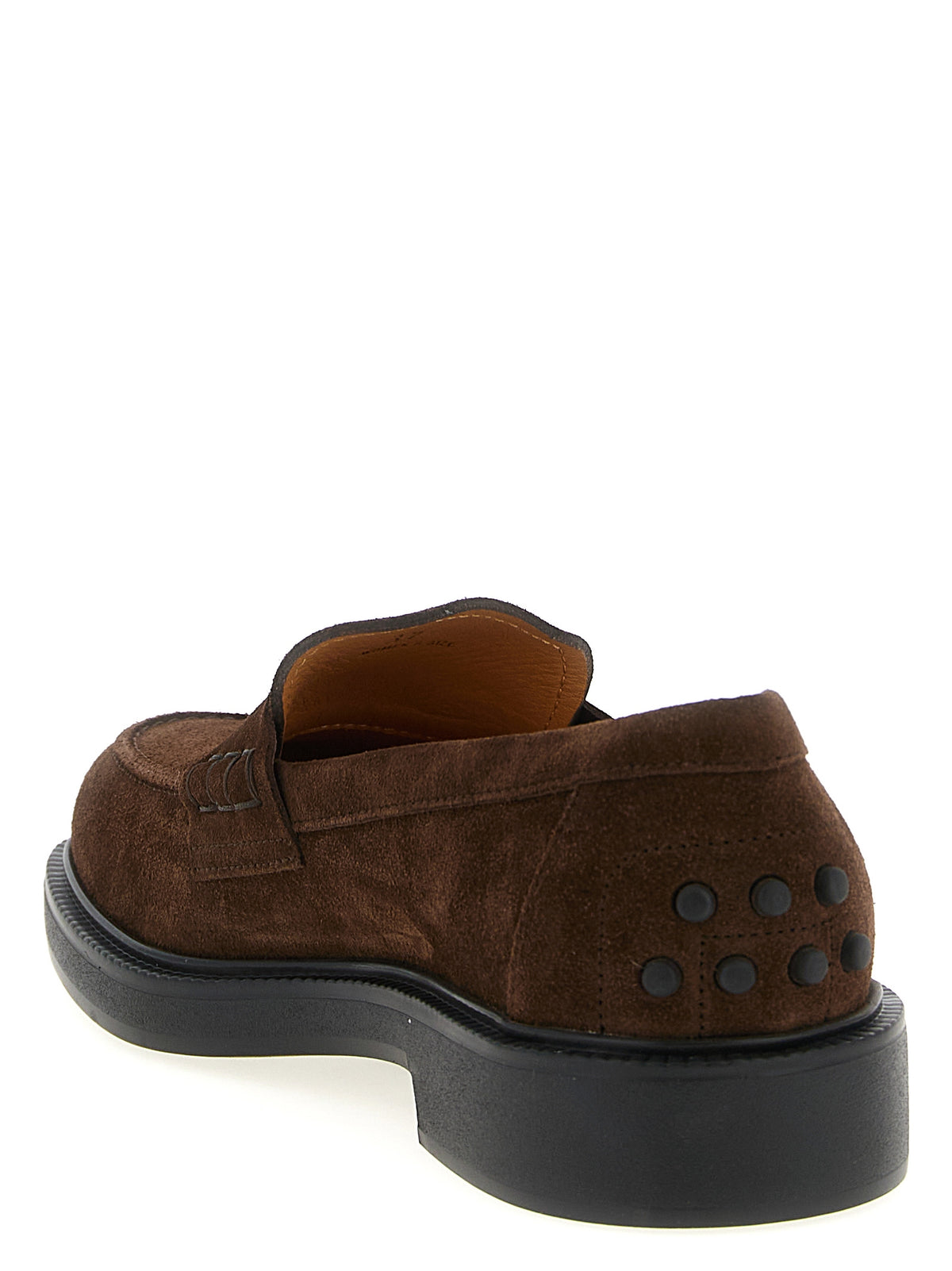Tod's Brown Calfskin Slip-On Loafers