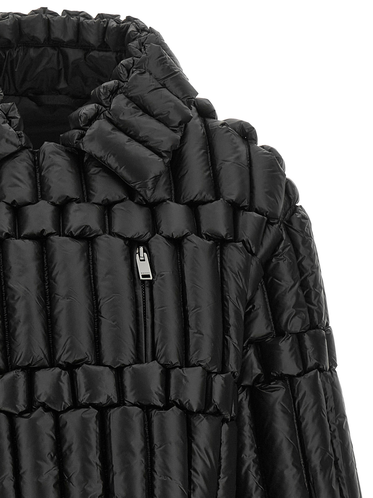 RAXXY Black Nylon Biker Jacket
