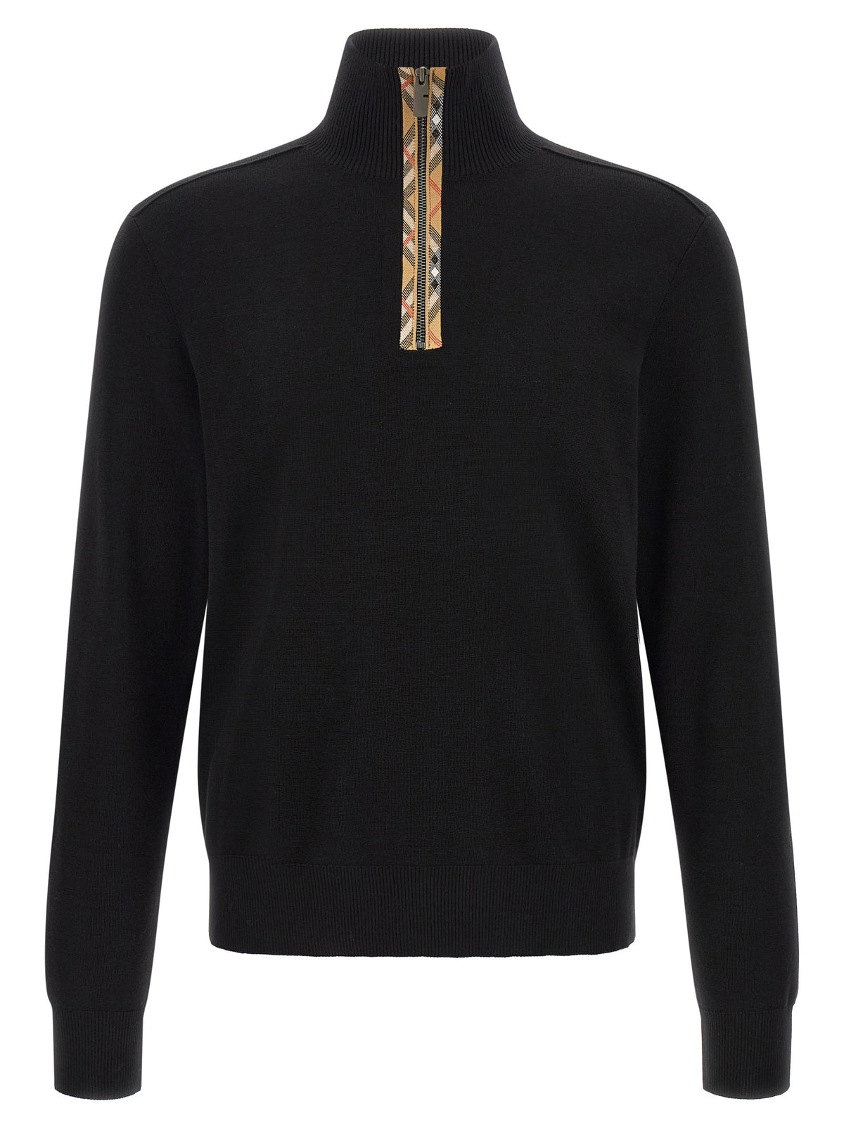 Burberry Black Wool Cardigan