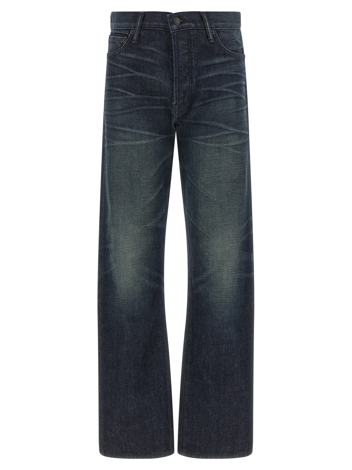 Tom Ford Blue Cotton Jeans Denim