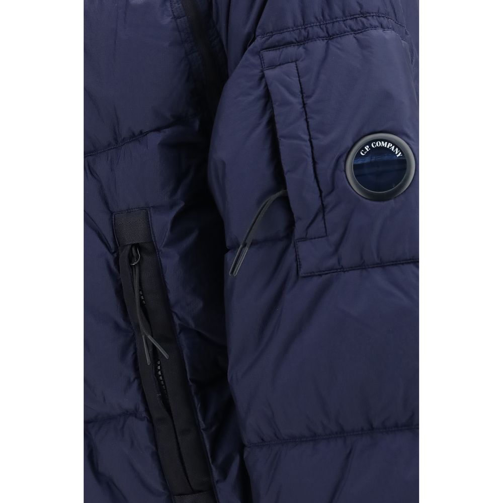 C.P. Company Blue Polyamide Full-Length Jacket