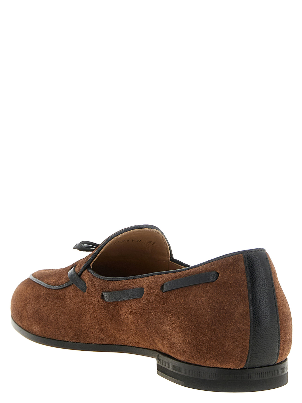 Valentino Garavani Brown Calfskin Slip-On Loafers