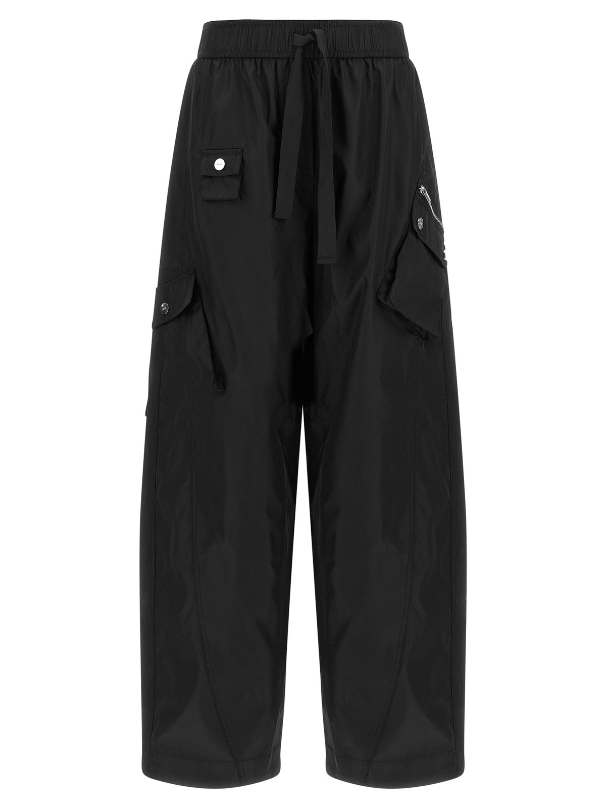 Ganni Black Recycled Polyamide Cargo Pants