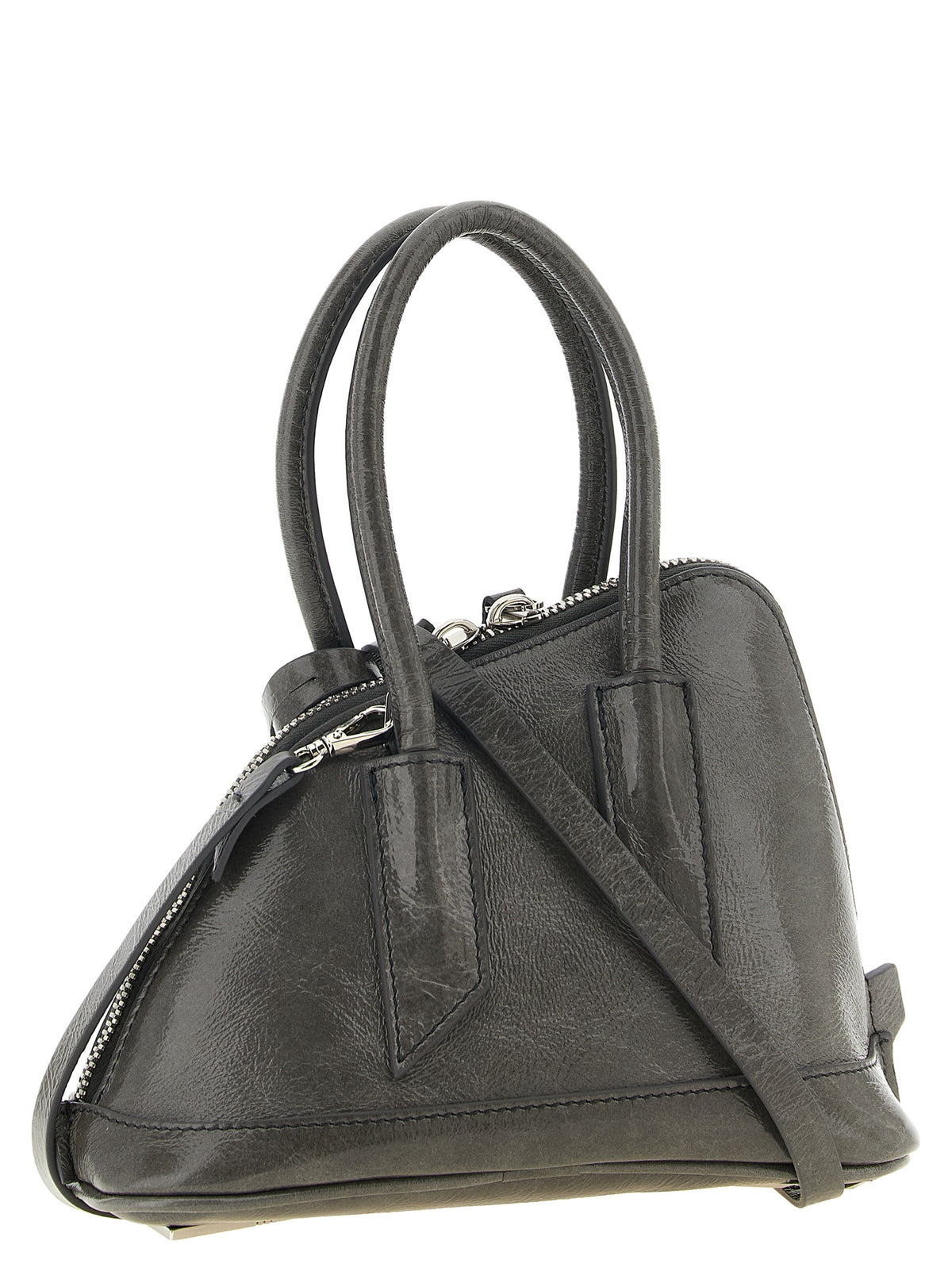 The Attico Gray Calfskin Handbag