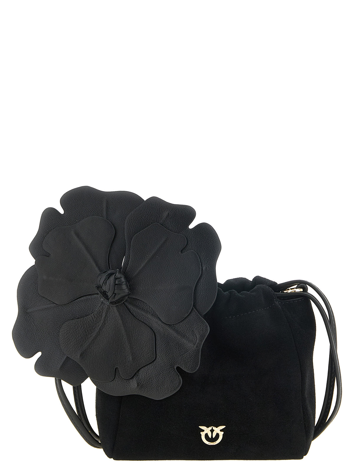 PINKO Purple Lambskin Clutch Bag