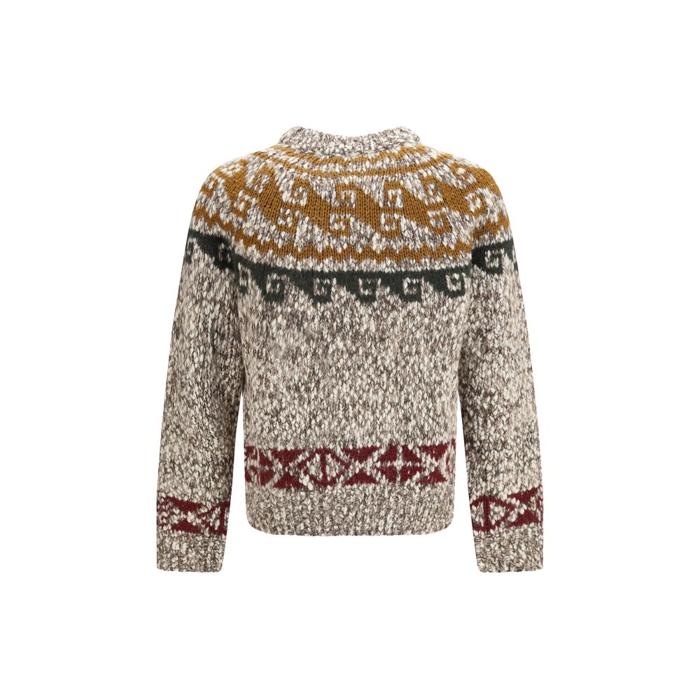 Moncler Grenoble Beige Wool Oves Aries Sweatshirt