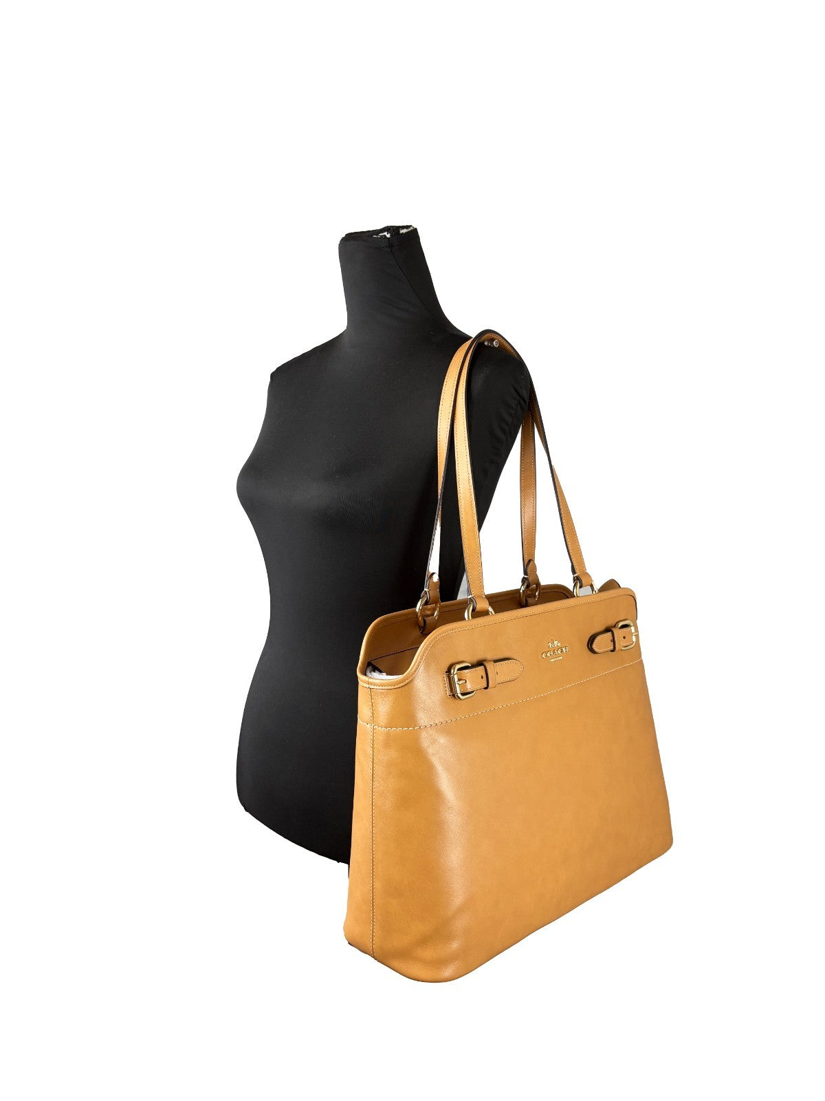 COACH Coach Easton Brown Leather Tote Bag