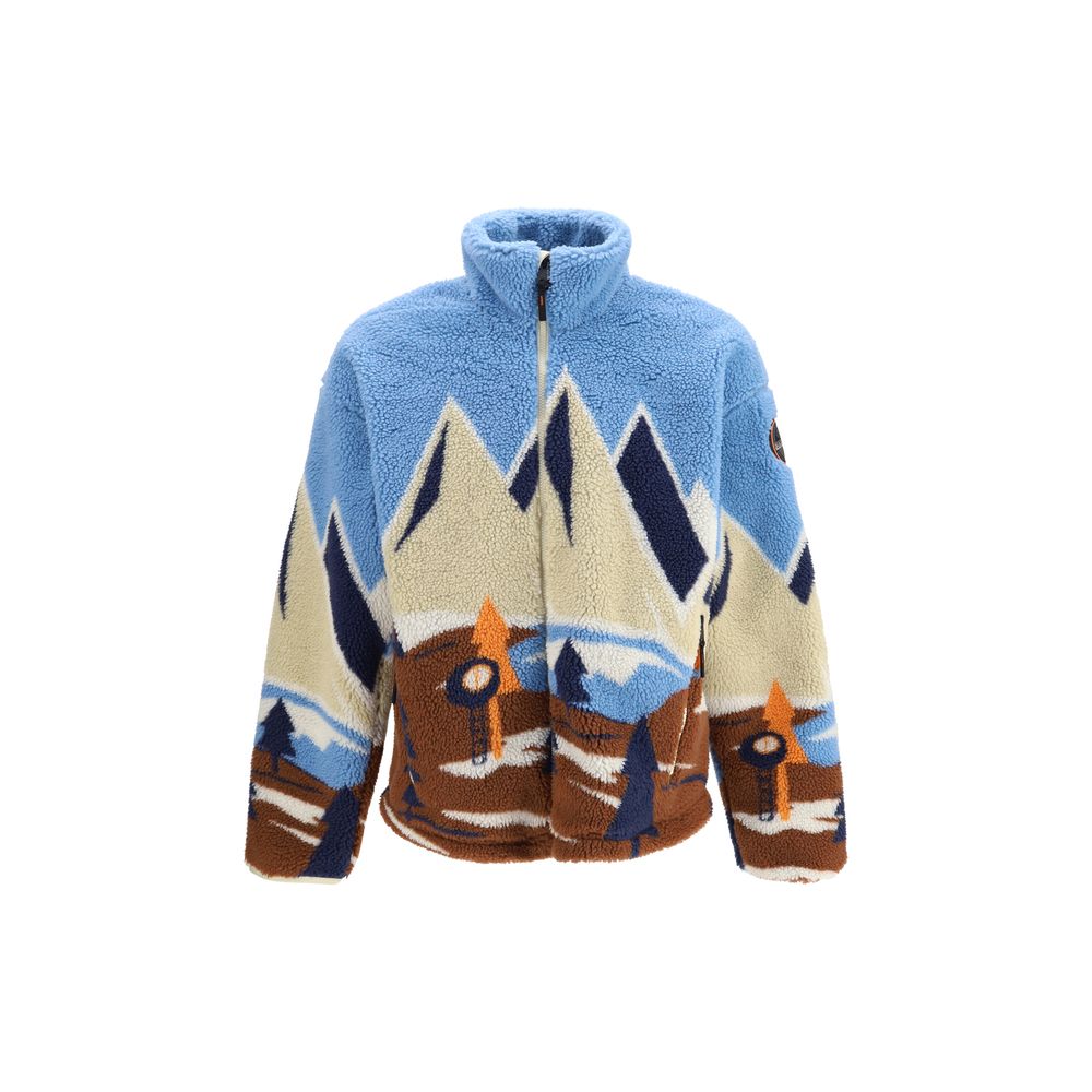 Napapijri Blue Recycled Polyester Shell Jacket