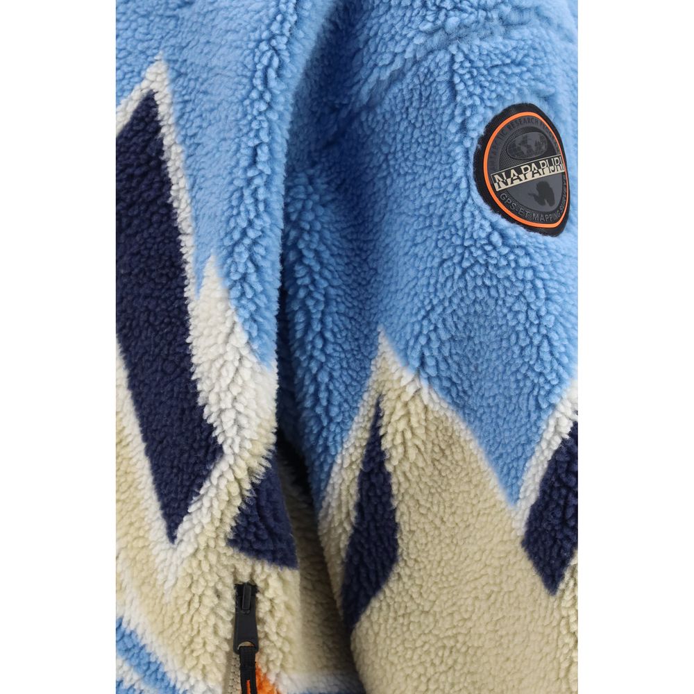 Napapijri Blue Recycled Polyester Shell Jacket
